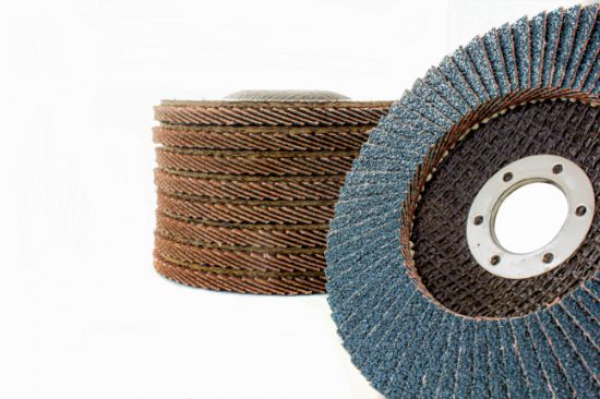 Afbeeldingen van EGGENBERG Lamellenschijf TOP zirkonium conisch INOX 125MM K60