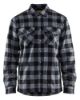 Afbeeldingen van BLÅKLÄDER Overhemd flanel gevoerd 3225 donkergrijs/zwart 2XL