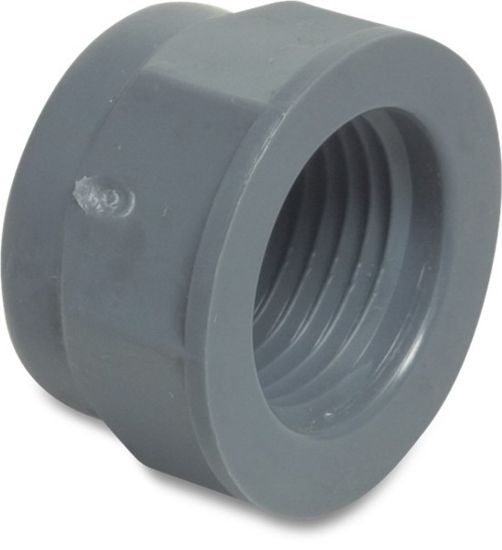 Afbeeldingen van Eindkap PP grijs ½" binnendraad 10bar