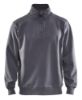 Afbeeldingen van BLÅKLÄDER Sweatshirt jersey met halve rits 3365 grijs S