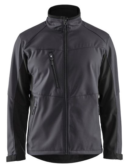 Afbeeldingen van BLÅKLÄDER Softshell jack 4950 medium grijs/zwart S