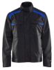 Afbeeldingen van BLÅKLÄDER Jack industrie ongevoerd 4054 zwart/korenblauw 2XL