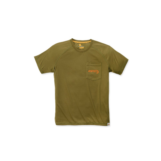 Afbeeldingen van CARHARTT T-shirt Fishing 103570 military olive L