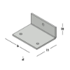 Afbeeldingen van GEBR. BODEGRAVEN Versterkingshoek SV 40X20MM 50X2MM