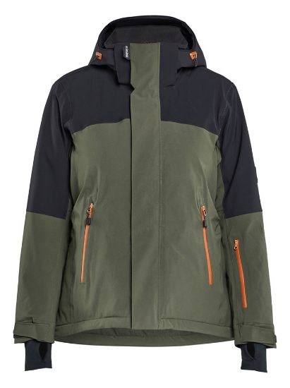 Afbeeldingen van BLÅKLÄDER Winterjas dames met stretch 4707 woudgroen/roest L