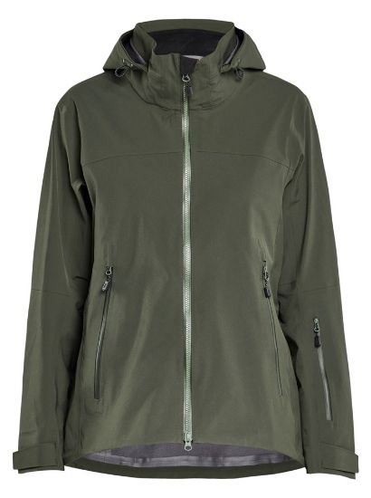 Afbeeldingen van BLÅKLÄDER Shelljack dames met stretch 4708 donker herfstgroen S