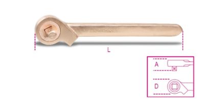 Afbeeldingen van BETA Ratelsleutel ½" vonkvrij 921BA/50 250MM