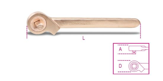 Afbeeldingen van BETA Ratelsleutel ½" vonkvrij 921BA/50 250MM