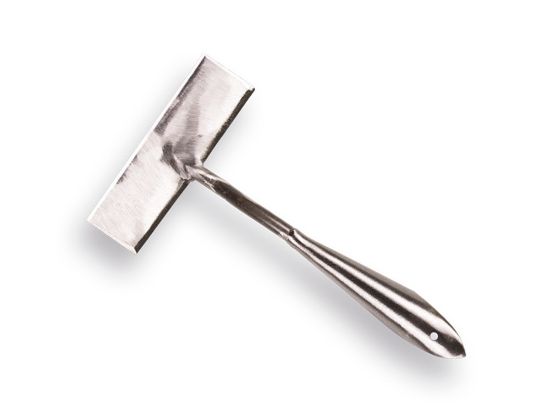 Afbeeldingen van Schoffel gesmede rechthoek Venlo's blank 16CM