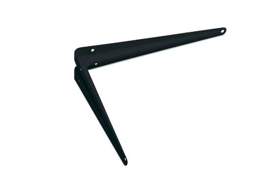 Afbeeldingen van Plankdrager staal geperst zwart 280X345MM