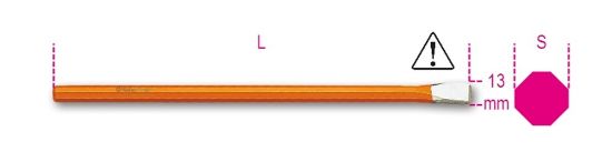 Afbeeldingen van BETA Elektricienbeitel 10X200MM 1701NE3