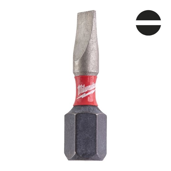 Afbeeldingen van MILWAUKEE Schroefbit SHOCKWAVE Gen II SL 0,6X4,5 25MM 2x