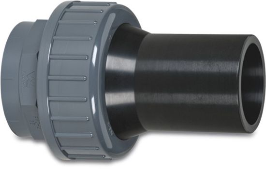 Afbeeldingen van VDL Overgangskoppeling PVC-U/PE grijs 75MM lijmmof/spie SDR17 7,5bar