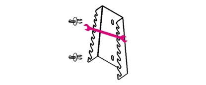 Afbeeldingen van BETA Wandhouder S55/8 t.b.v. 8 dubbele steeksleutels