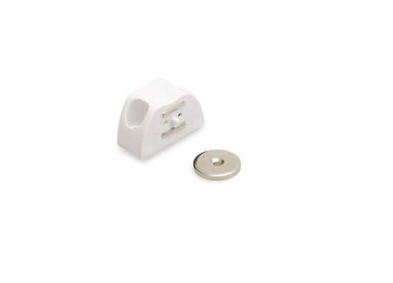 Afbeeldingen van Magneetsnapper hoekmodel slagvast wit 4kg