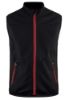 Afbeeldingen van BLÅKLÄDER Softshell bodywarmer 3850 zwart/rood S