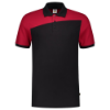 Afbeeldingen van TRICORP Poloshirt bi-colour Naden 202006 zwart/rood XS