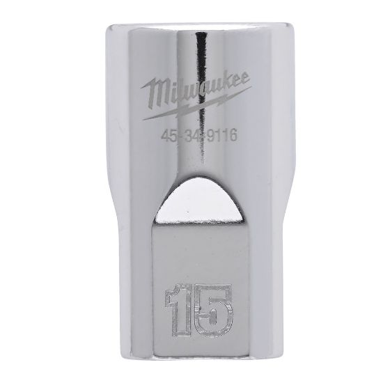 Afbeeldingen van MILWAUKEE Dop ½" metrisch FOUR FLAT 15MM