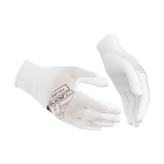 Afbeeldingen van GUIDE Werkhandschoen 18gg ultradun nylon PU 649