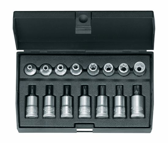 Afbeeldingen van GEDORE Schroevendraaierdopsleutelset ⅜" TORX T20-50 15x