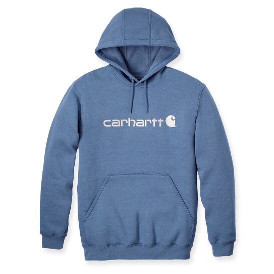 Afbeeldingen van CARHARTT Sweatshirt met capuchon en logo 100074 thundercloud heather L
