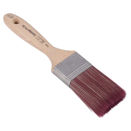 Afbeeldingen van COPENHAGEN PRO Platte kwast 5* FLEX synthetisch haar met FSC houten steel 2