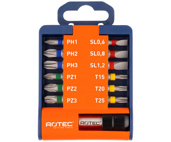 Afbeeldingen van ROTEC Bitset OPTI bithouder PH1-2-3 PZ1-2-3 SL06-08-12 T15-20-25