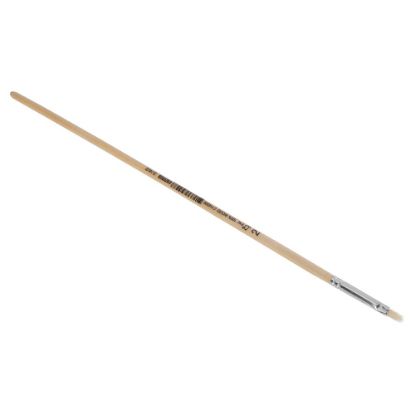 Afbeeldingen van COPENHAGEN PRO Lyonpenseel plat wit Chinees varkenshaar met FSC gelakte steel 02