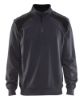 Afbeeldingen van BLÅKLÄDER Sweatshirt bi-colour met halve rits 3353 medium grijs/zwart 2XL
