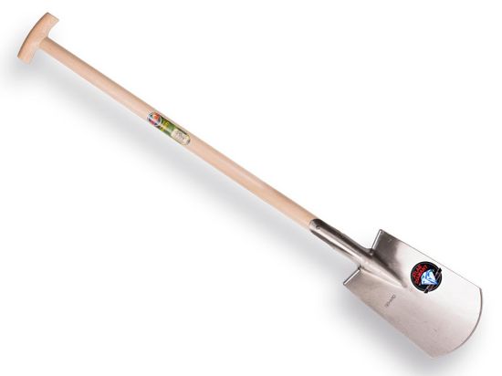 Afbeeldingen van ATLAS Spade DIAMANT gepolijst met opstap met T-steel 95CM 