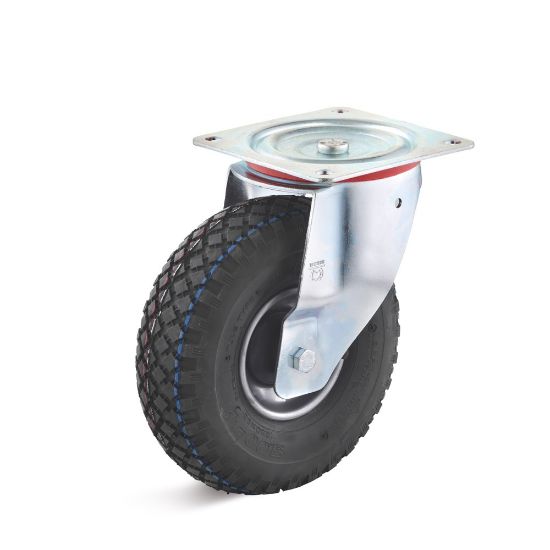 Afbeeldingen van TORWEGGE Zwenkwiel luchtband met plaat LRS1 260X85MM h=295MM 200kg