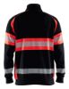 Afbeeldingen van BLÅKLÄDER Sweater 3553 zwart/High Vis rood XS