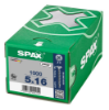 Afbeeldingen van SPAX Spaanplaatschroef verzonkenkop WIROX voldraad PZ2 5X16MM