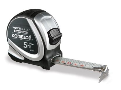 Afbeeldingen van KOMELON Rolmaat INOX POWERBLADE 5M 19MM