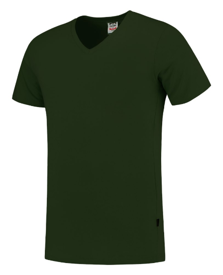 Afbeeldingen van TRICORP T-shirt V-hals Slim-Fit 101005 flessengroen 2XL
