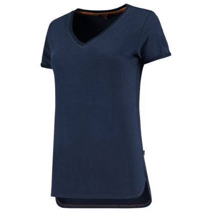 Afbeeldingen van TRICORP T-shirt Premium V-hals dames 104006 inkt L