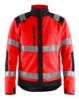 Afbeeldingen van BLÅKLÄDER Fleecejack winddicht 4888 High Vis rood/zwart XS