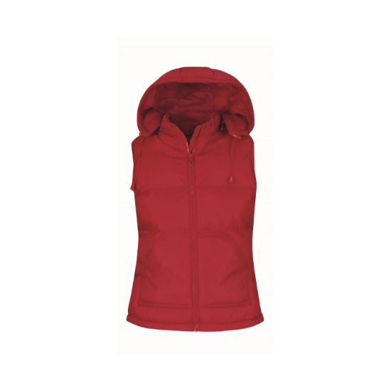 Afbeeldingen van B&C Bodywarmer hooded Zen+ dames 5JW935 rood S
