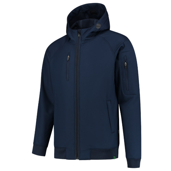 Afbeeldingen van TRICORP Softshell bomber met capuchon RE2050 402704 inkt L