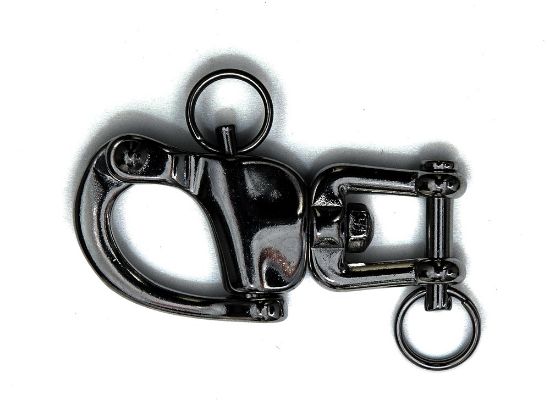 Afbeeldingen van Snapsluiting met gaffel RVS316 87MM