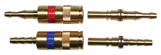 Afbeeldingen van Snelkoppeling IB NKTT zuurstof 6MM t.b.v. slang