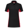 Afbeeldingen van TRICORP Poloshirt bi-colour dames 202003 zwart/rood L