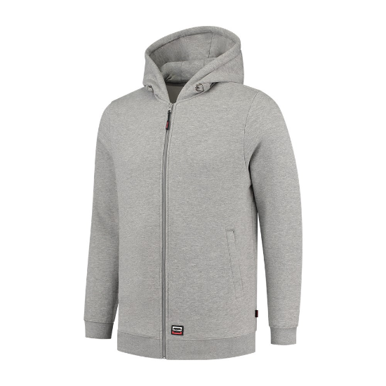 Afbeeldingen van TRICORP Sweatvest met capuchon 60°C wasbaar 301014 grijs melange S