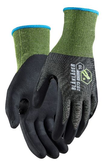 Afbeeldingen van BLÅKLÄDER Handschoen snijbestendig B nitril-gedipt 2973 zwart 6