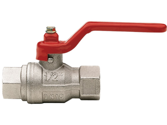 Afbeeldingen van Kogelkraan 1" rood BI/BI