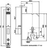 Afbeeldingen van Kastslot 50MM PC voorplaat gelakt 20X174MM