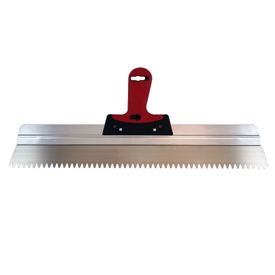 Afbeeldingen van MELKMEISJE Spackmes RVS vertand softgrip dik 500MM