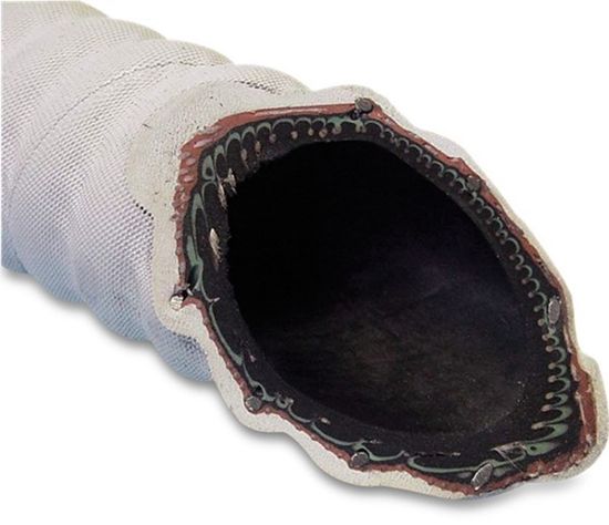Afbeeldingen van Fekaliënslang EPDM wit 25X34X4,5MM 6bar