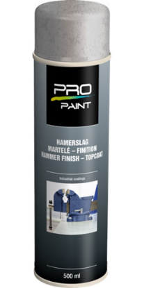 Afbeeldingen van PRO-PAINT Hamerslag lak zilver 500ML