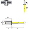 Afbeeldingen van GOEBEL Blindklinknagel gelakt AL/ST RAL9005 3,2X10MM